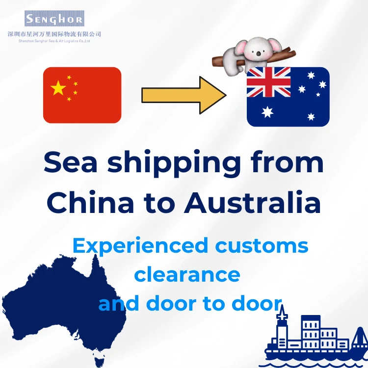 Transporte marítimo da China para a Austrália